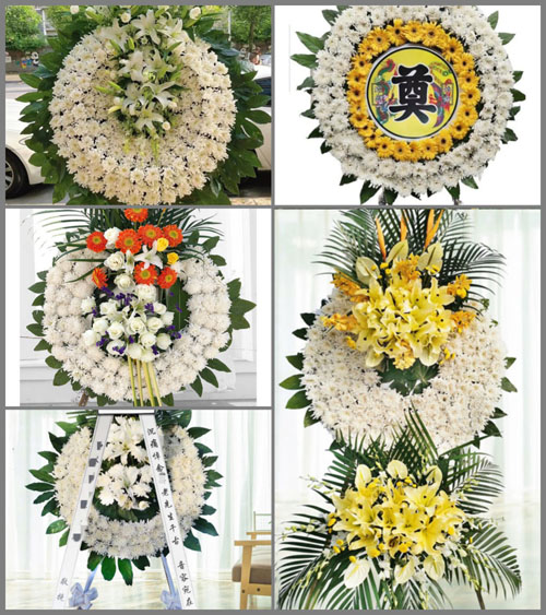 湖南永州零陵区石岩头镇岭尾村花圈速递
